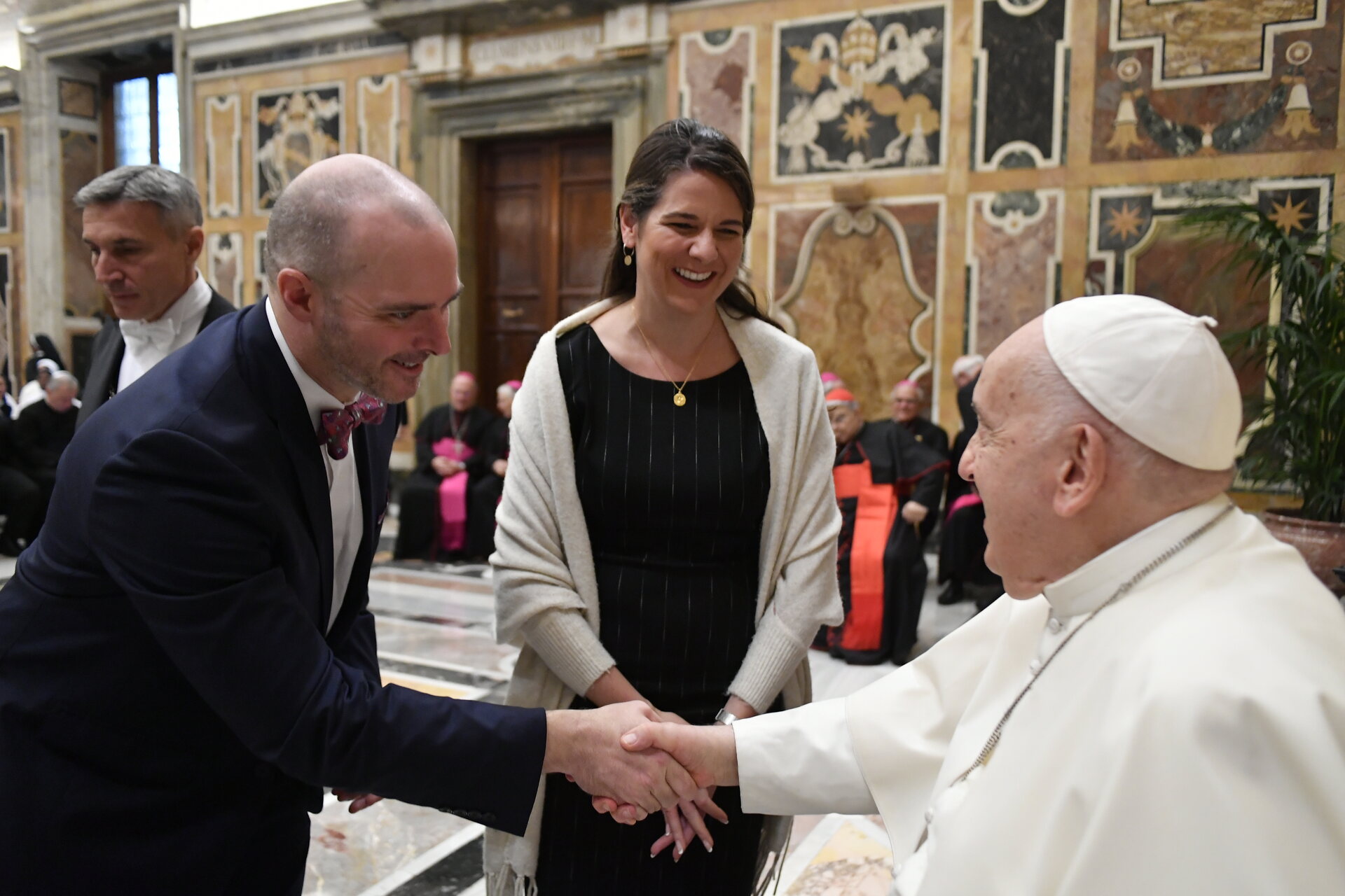 Tom with Pope Francis